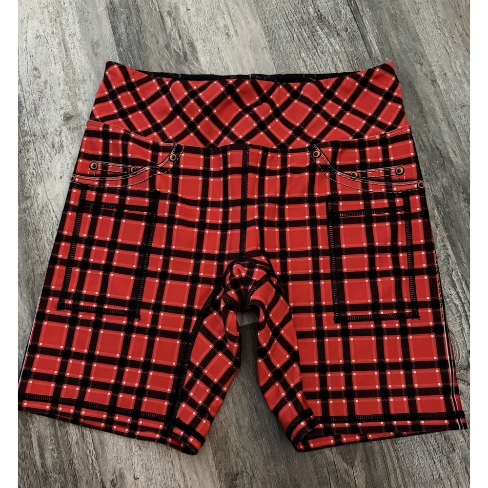 inknburn shorts Red Plaid Size 8 Back Pockets